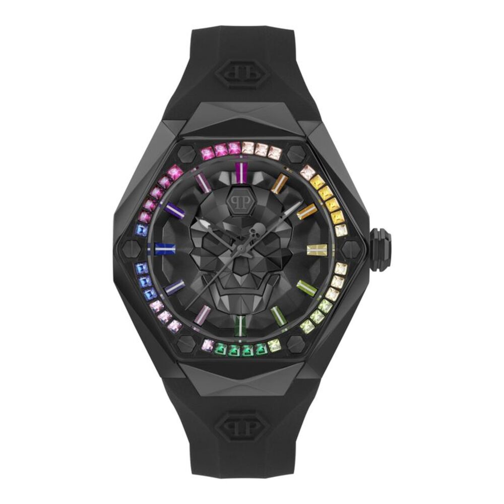 Philipp Plein The $kull Spikes Crystal Watch Black Mens